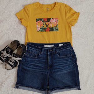 Floral Levi's tee-shirt in yellow